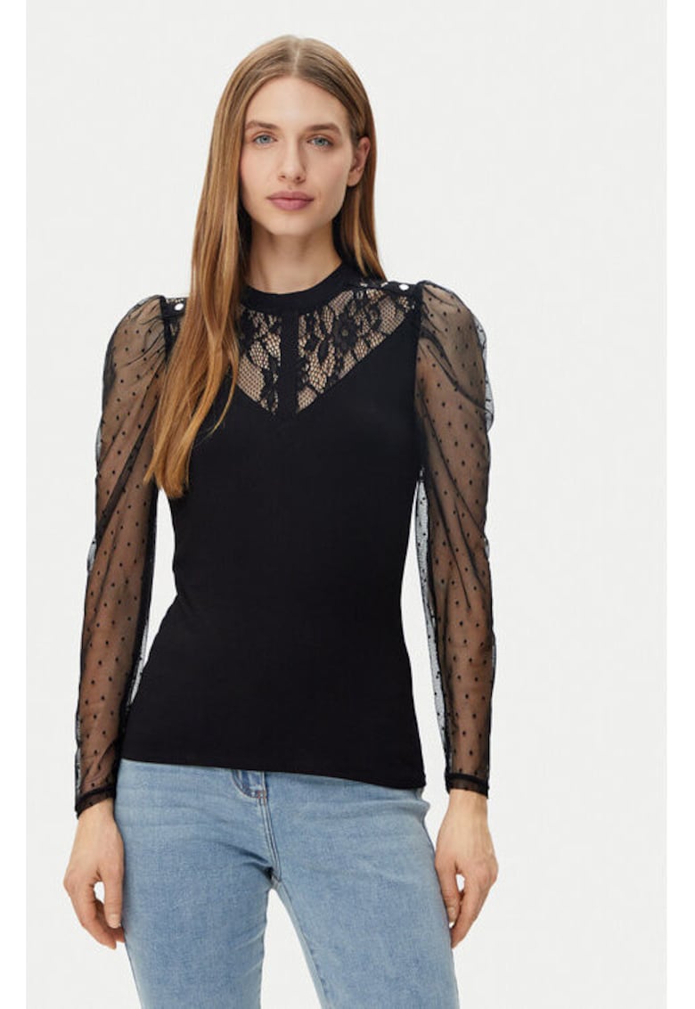 Bluza dama -  305253644 - Viscoza/Poliamida - Negru