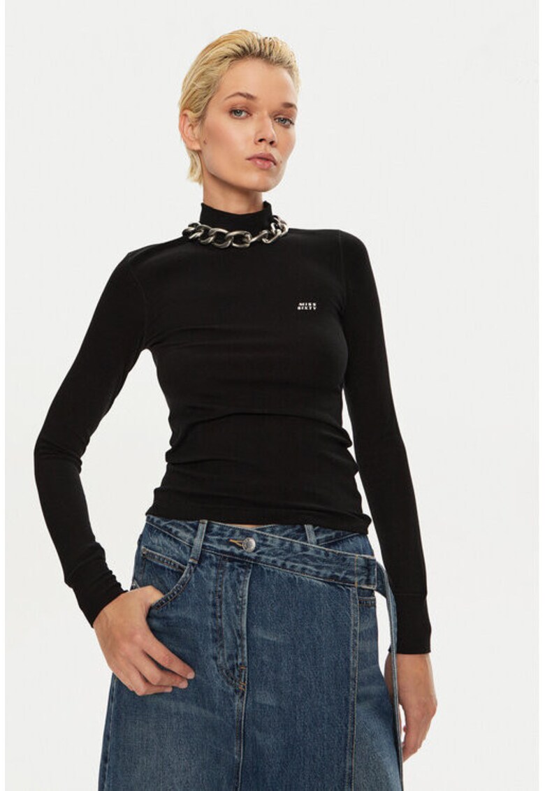 Bluza dama - 304759888 - Elastan/Lyocell/Lana - Negru