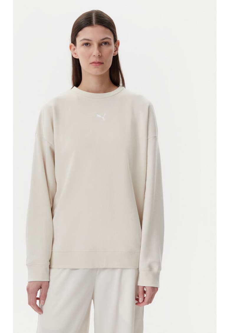 Bluza pentru Femei - ess oversized crew tr - 685401-87 - Alb - Bej