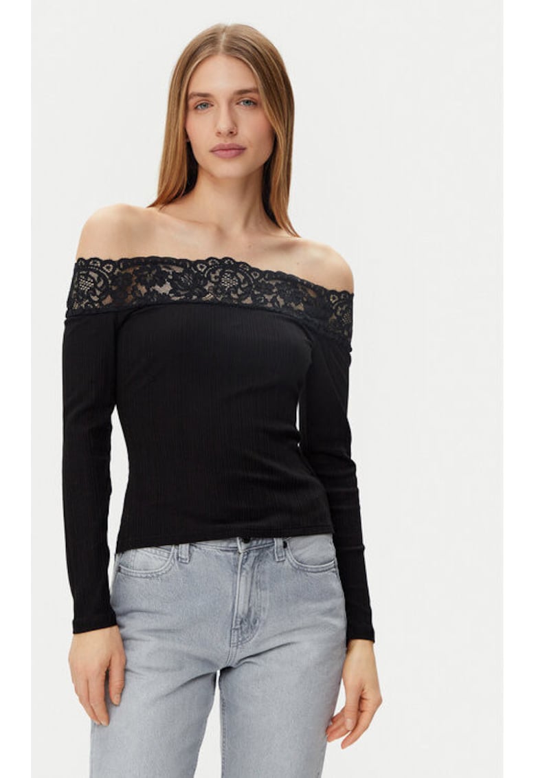 Bluza dama -  305253606 - Modal/Bumbac/Elastan - Negru