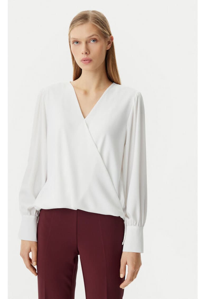 Bluza dama - 305317650 - Poliester - Alb - Alb