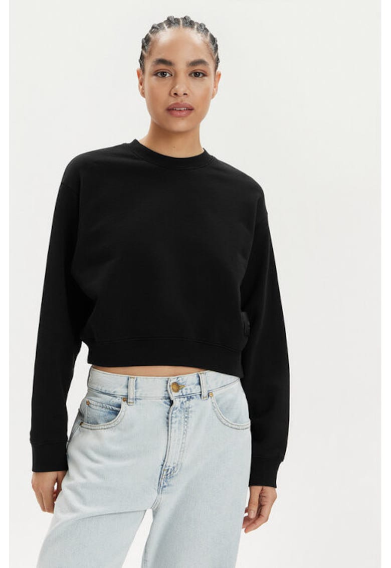 Bluza dama - 303878306 - Bumbac - Negru - Negru