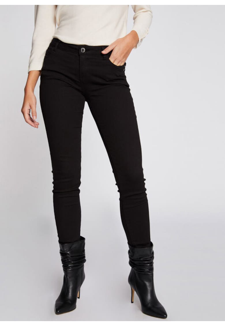 Blugi dama - 208407793 - Bumbac/Poliester - Negru - Negru