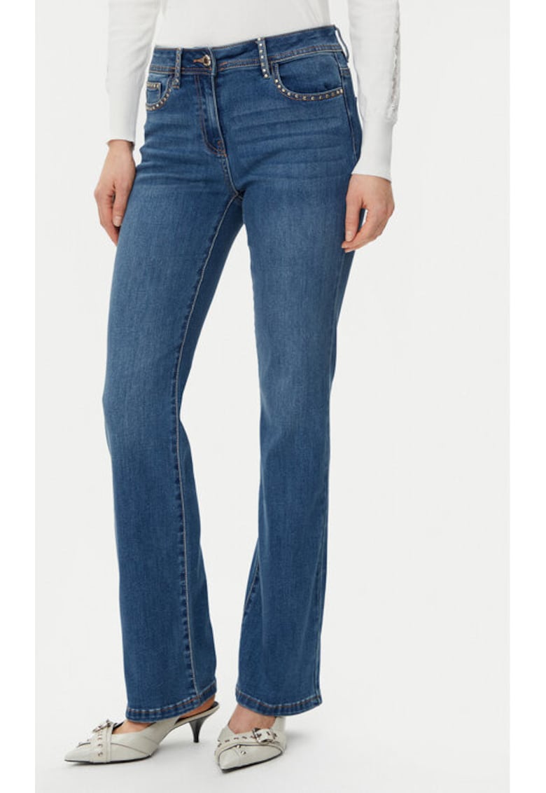 Blugi dama - 305253330 - Bumbac/Poliester reciclat - Albastru