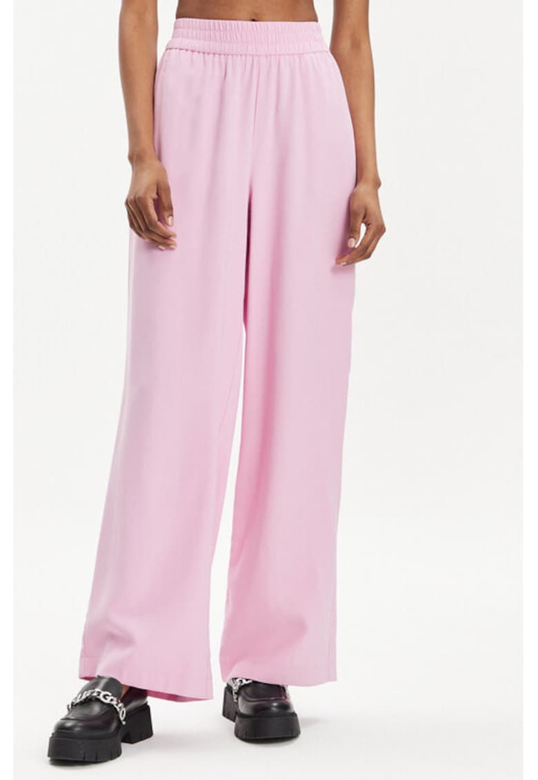 Pantaloni dama -  303613495 - Viscoza - Roz Pantaloni dama -  303613495 - Viscoza - Roz