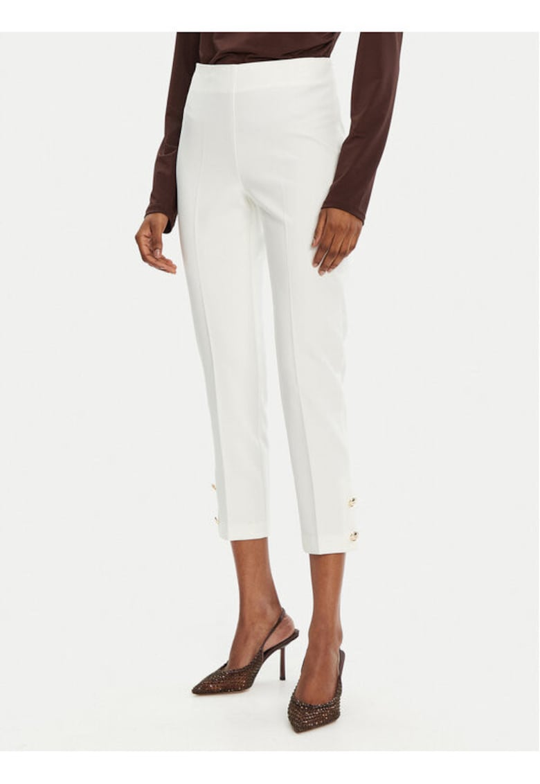 Pantaloni dama -  305264855 - Poliester - Alb