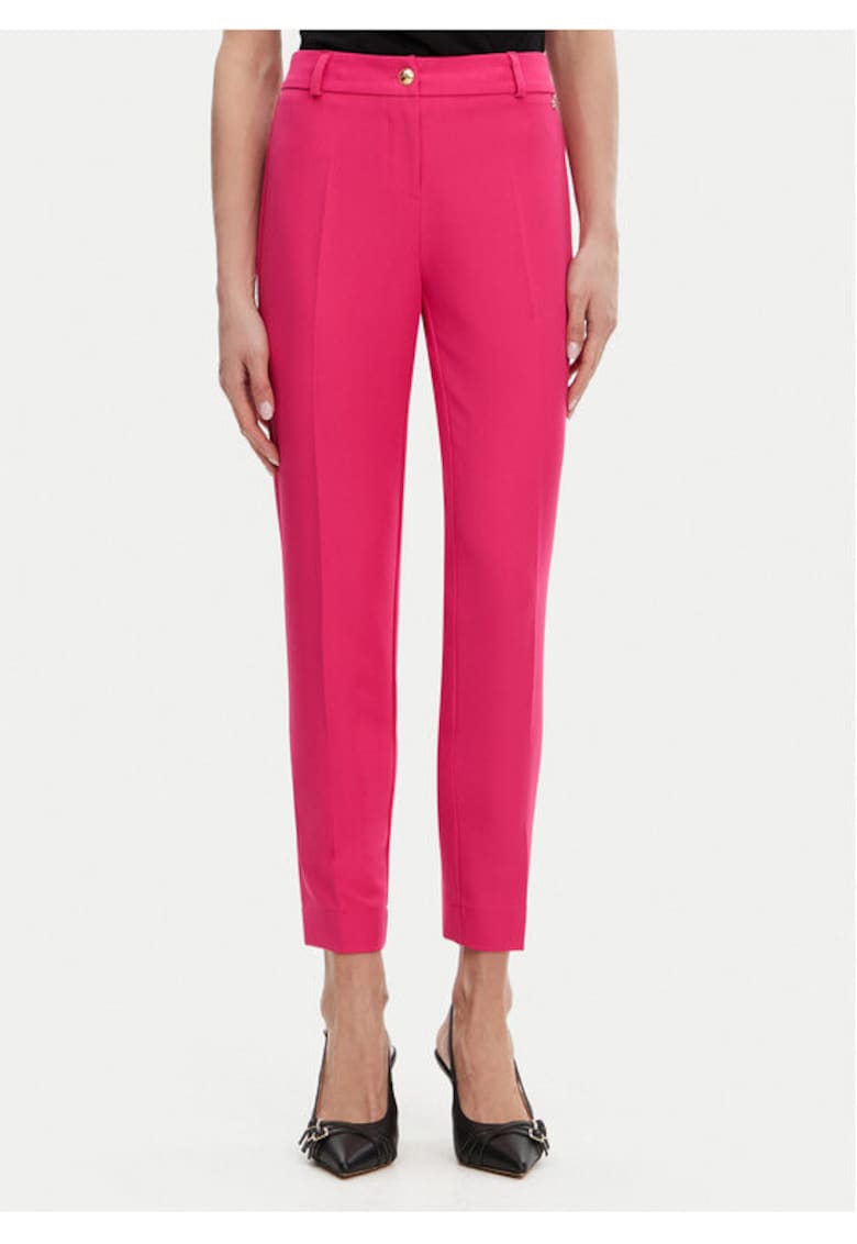 Pantaloni dama -  305406569 - Poliester - Roz