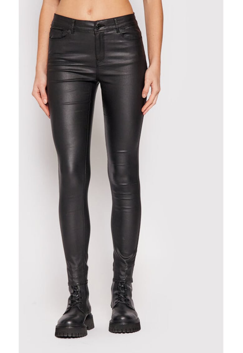 Pantaloni dama - 209579574 - Viscoza/Nylon - Negru