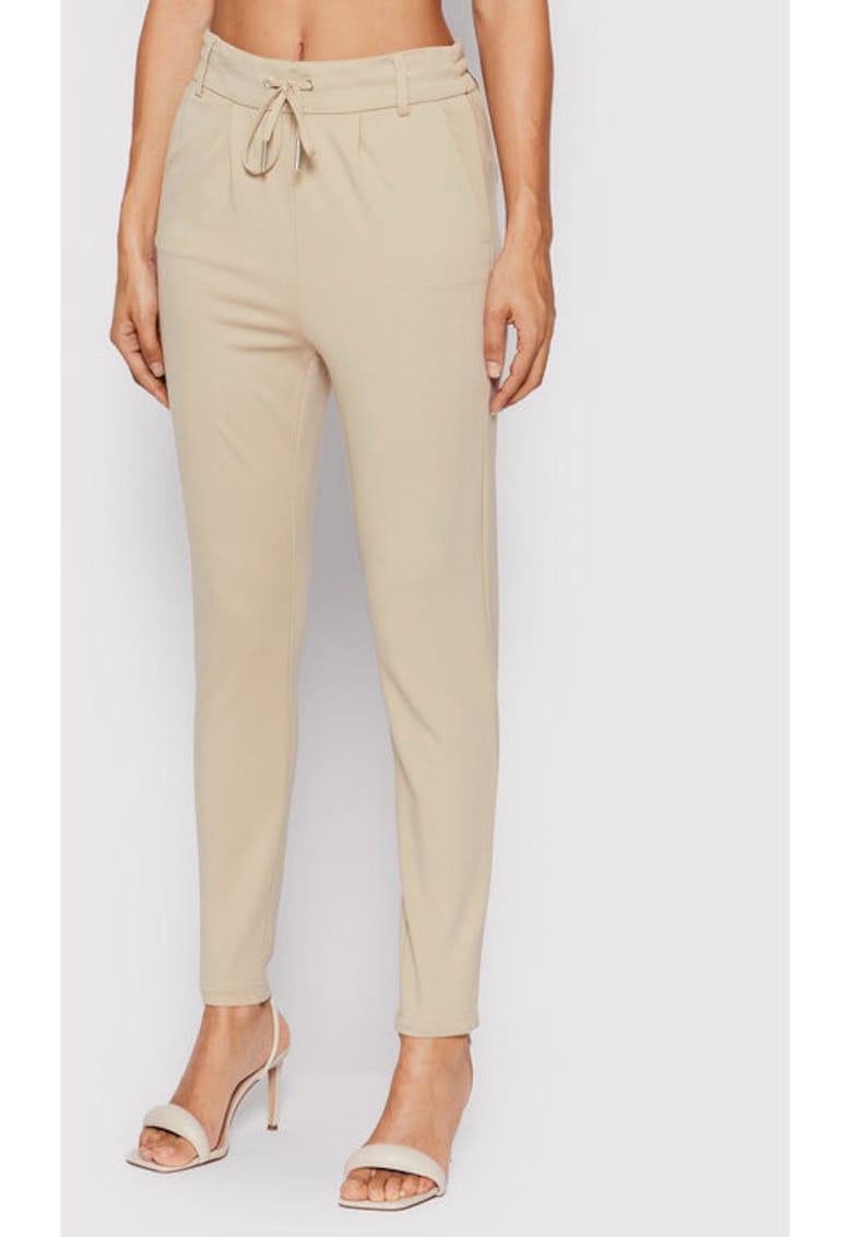 Pantaloni dama - 300332023 - Viscoza/Nylon - Bej