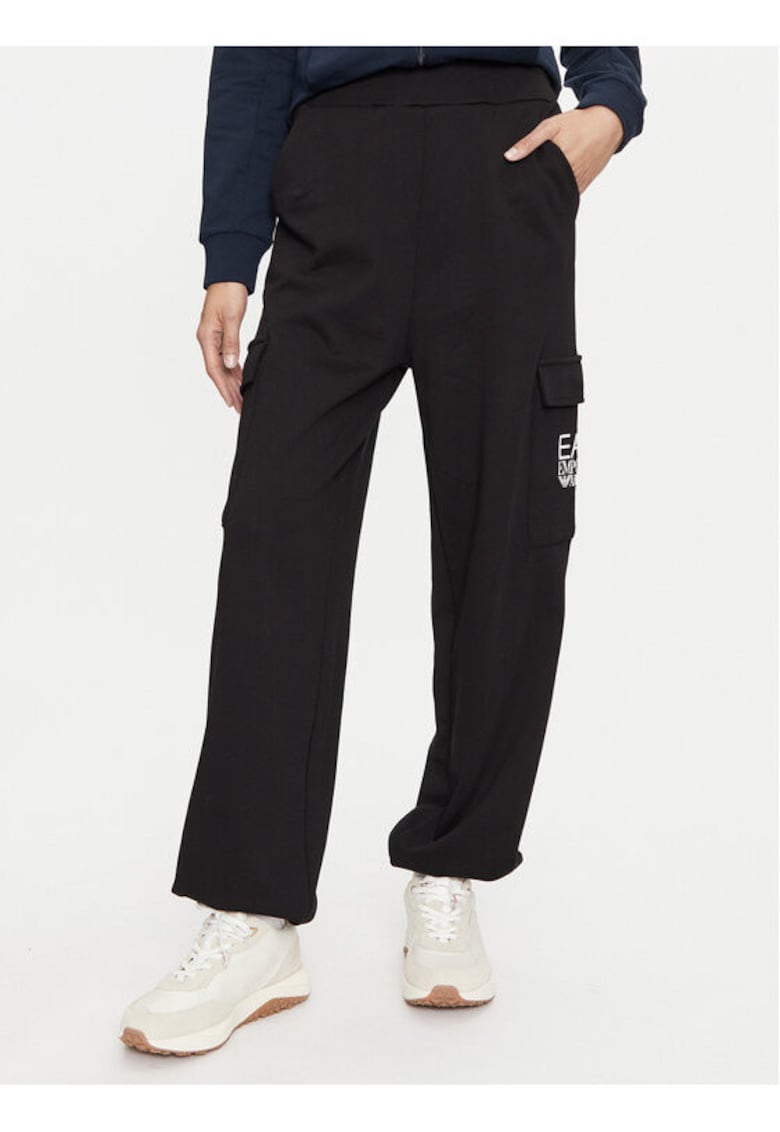 Pantaloni dama - Emporio Armani  303960650 - Bumbac - Negru