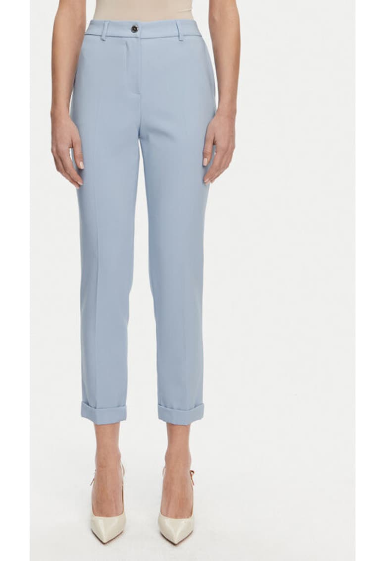 Pantaloni dama -  305290946 - Poliester - Albastru