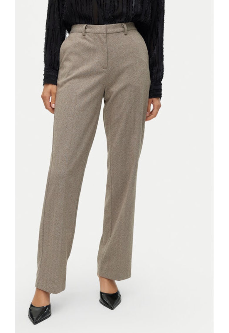 Pantaloni dama - 304868832 - Poliester reciclat - Bej - Bej