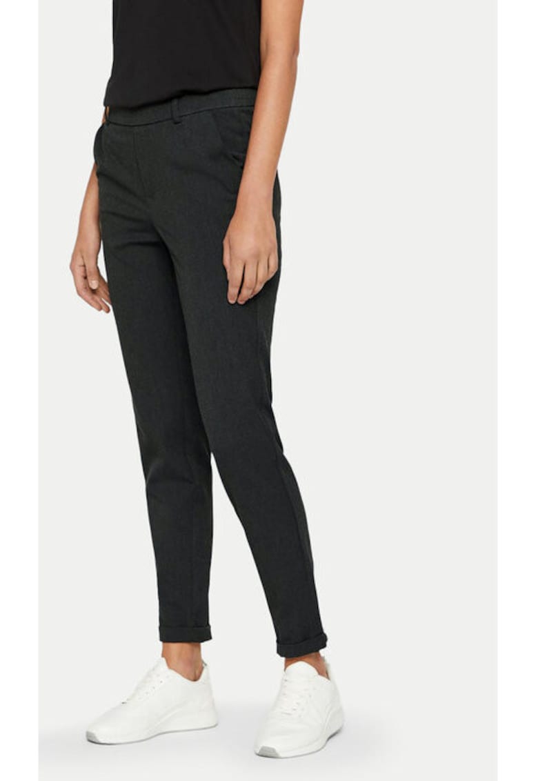 Pantaloni dama - 304333293 - Poliester/Viscoza - Gri