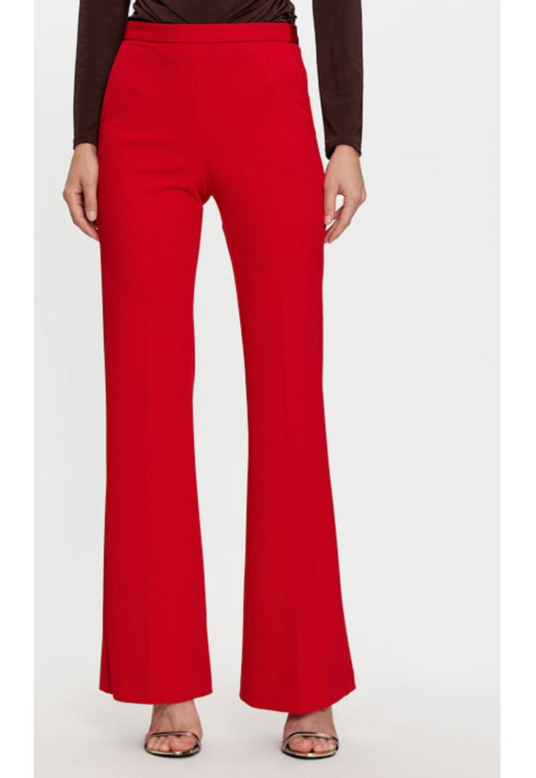 Pantaloni dama - 304857447 - Poliester - Negru