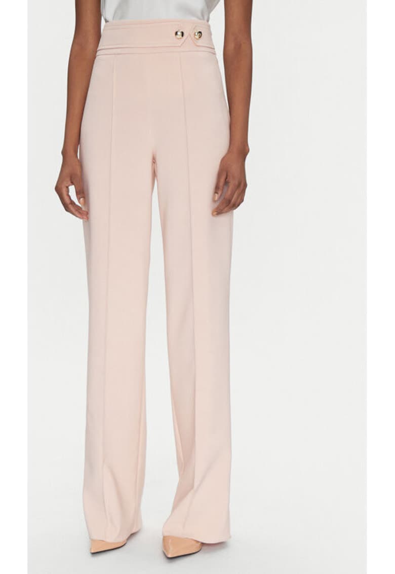 Pantaloni dama - 305265128 - Poliester - Roz