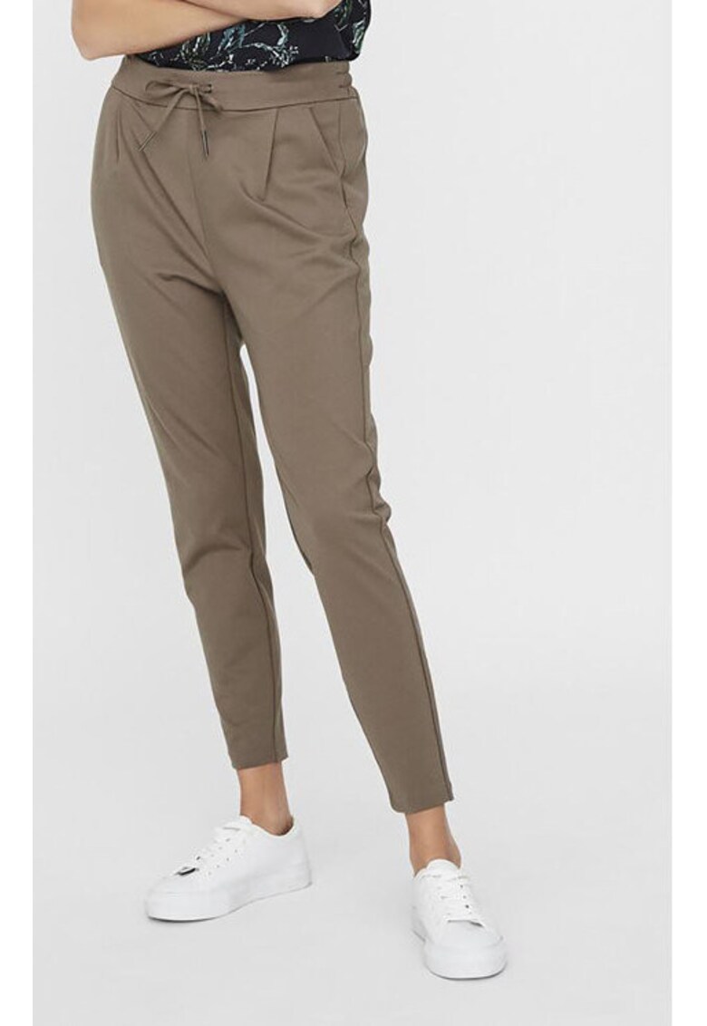 Pantaloni dama - 303613310 - Viscoza/Nylon - Maro