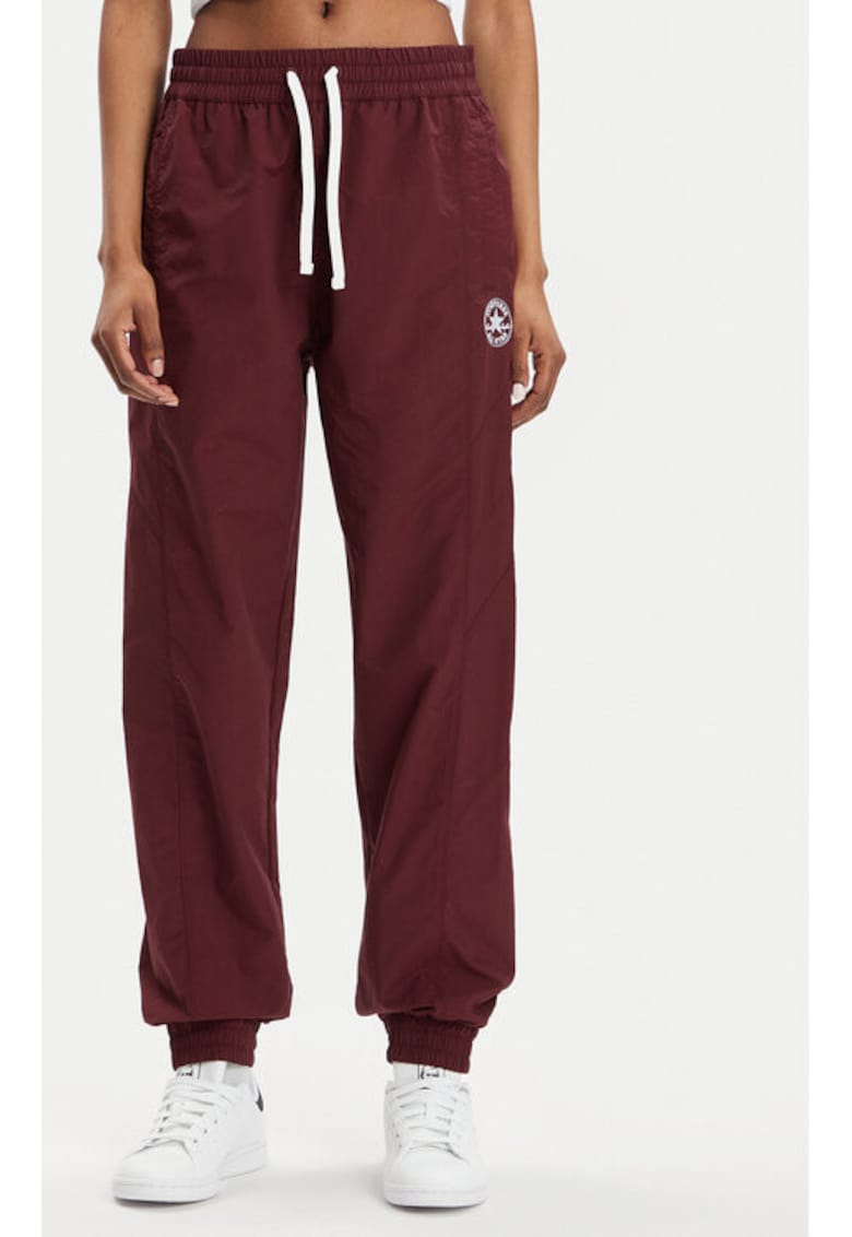 Pantaloni dama -  304112829 - Nylon/Bumbac - M INTL - Rosu