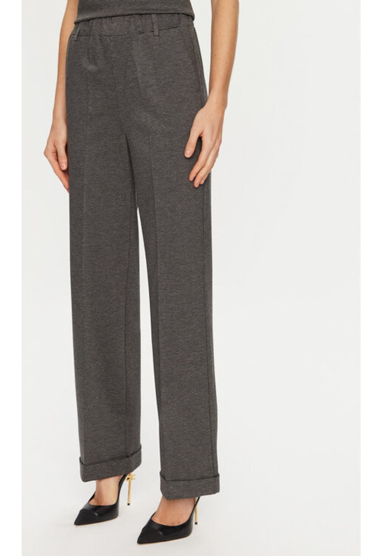 Pantaloni dama - 304904967 - Viscoza/Poliamida - Gri
