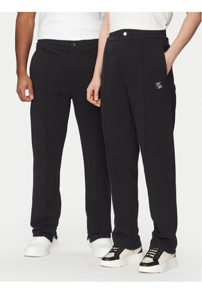 Pantaloni unisex -  305038807 - Bumbac organic - Negru