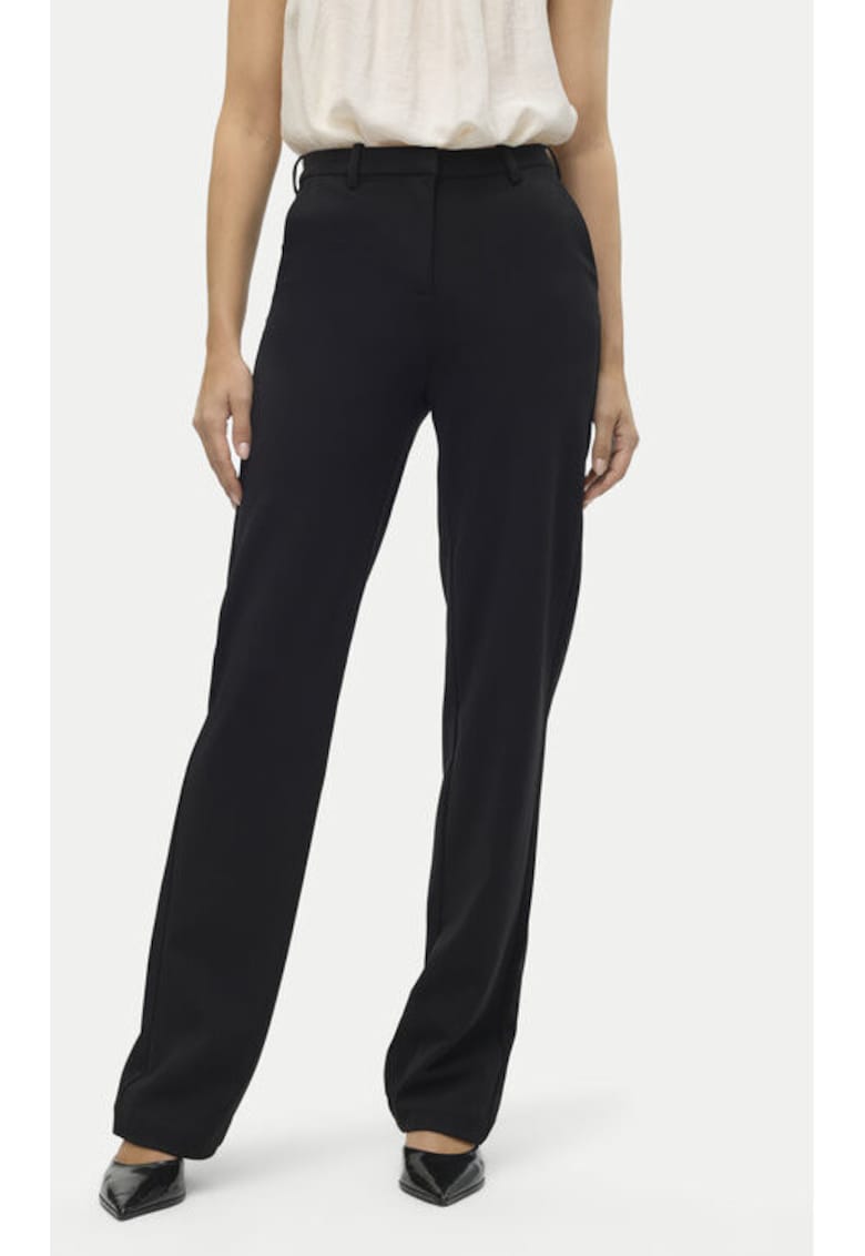 Pantaloni dama - 304509162 - Poliester/Viscoza - Negru