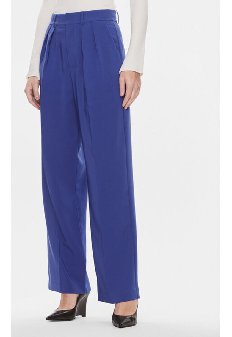 Pantaloni dama -  303543112 - Poliester/Poliester reciclat - L INTL - Albastru