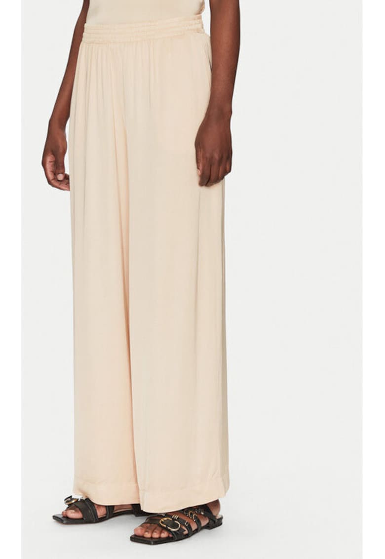 Pantaloni dama - 305389299 - Viscoza - Bej - Bej