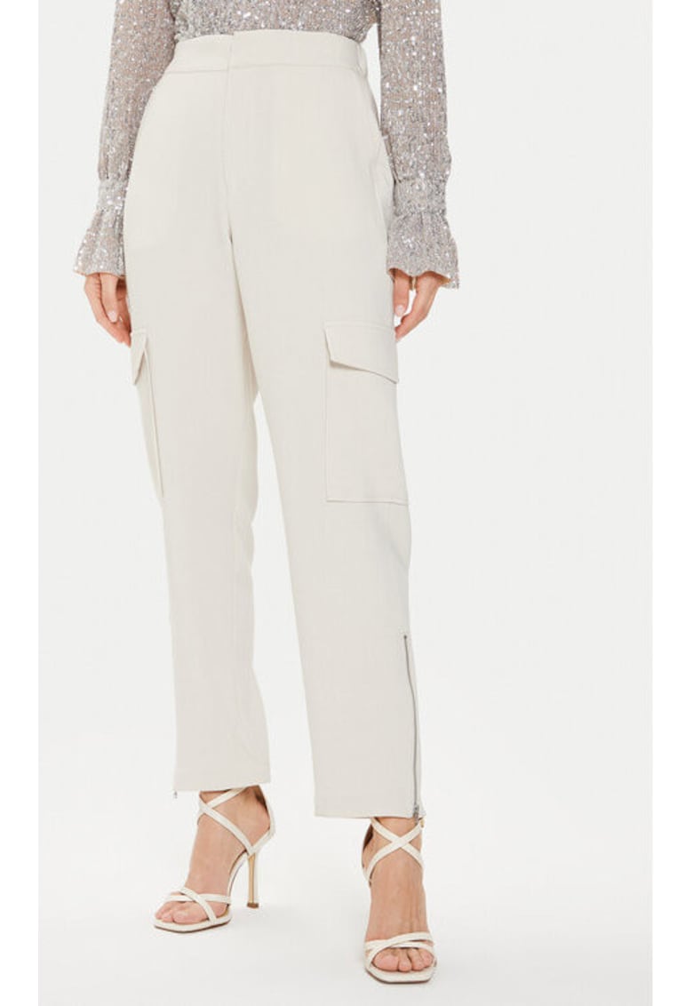 Pantaloni dama -  303641351 - Poliester/Viscoza - Bej Pantaloni dama -  303641351 - Poliester/Viscoza - Bej