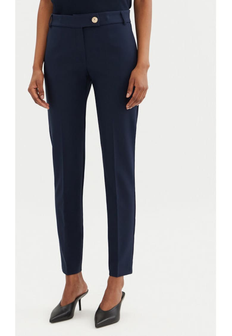 Pantaloni dama - 305266057 - Poliester - Albastru