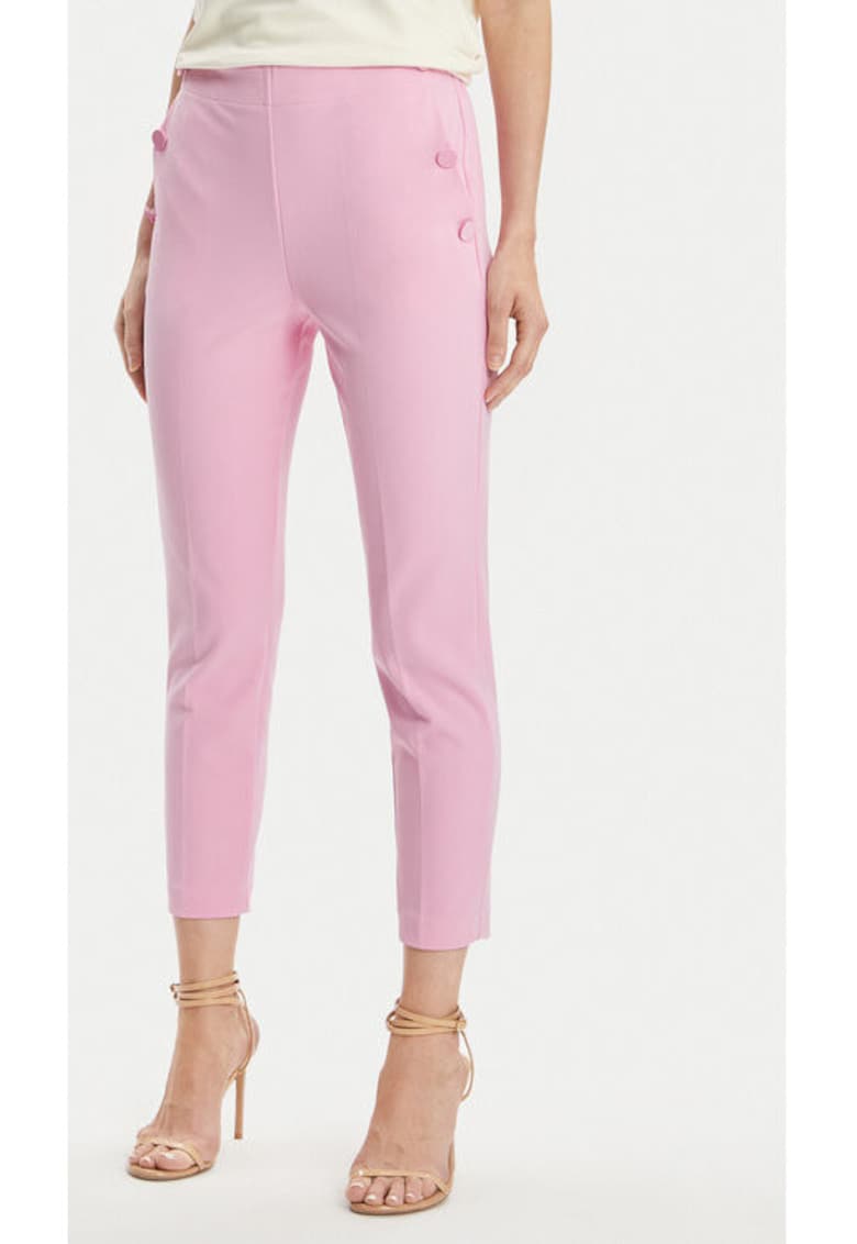 Pantaloni dama -  304150371 - Poliester - Roz