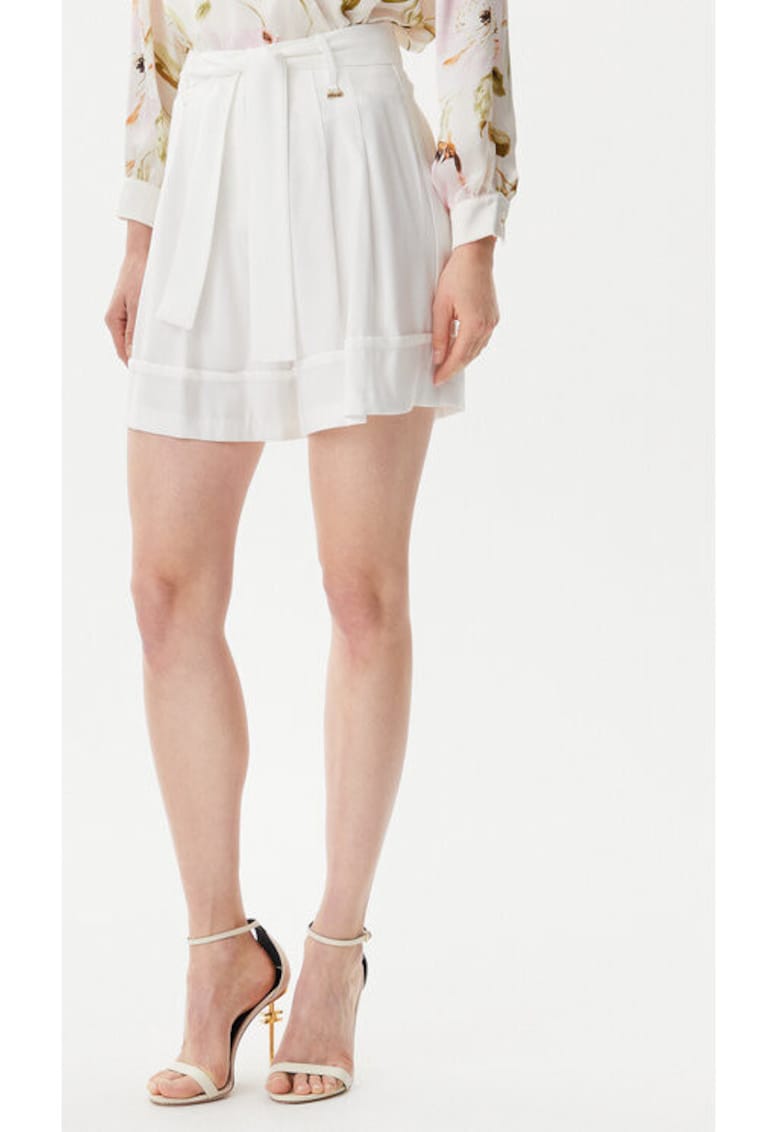 Pantaloni scurti dama -  305291066 - Viscoza - Alb