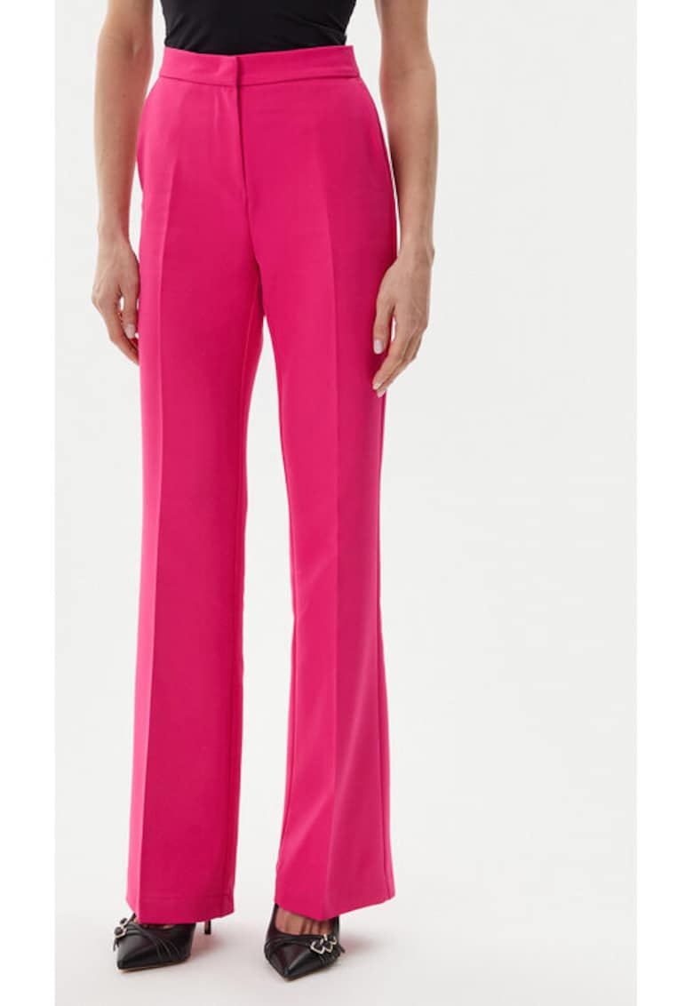 Pantaloni dama -  305406644 - Poliester - Roz