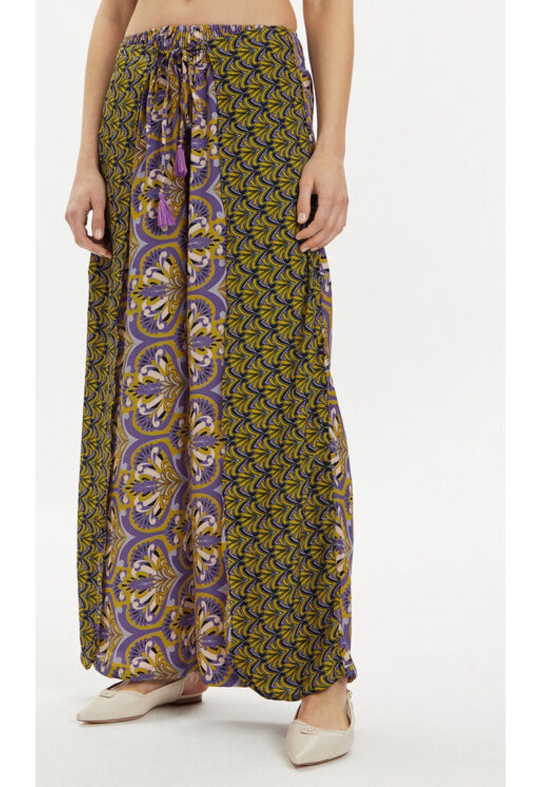 Pantaloni dama - 303757151 - Poliester - Multicolor - Multicolor