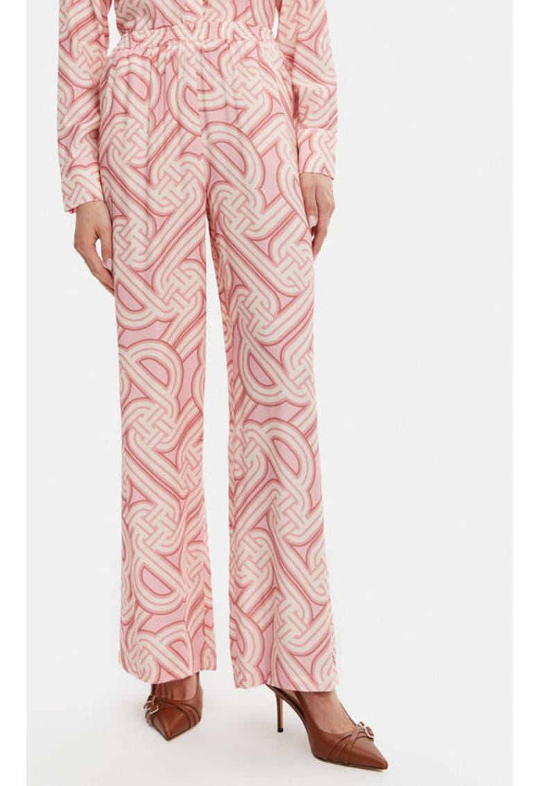 Pantaloni dama -  304772511 - Bumbac - Roz