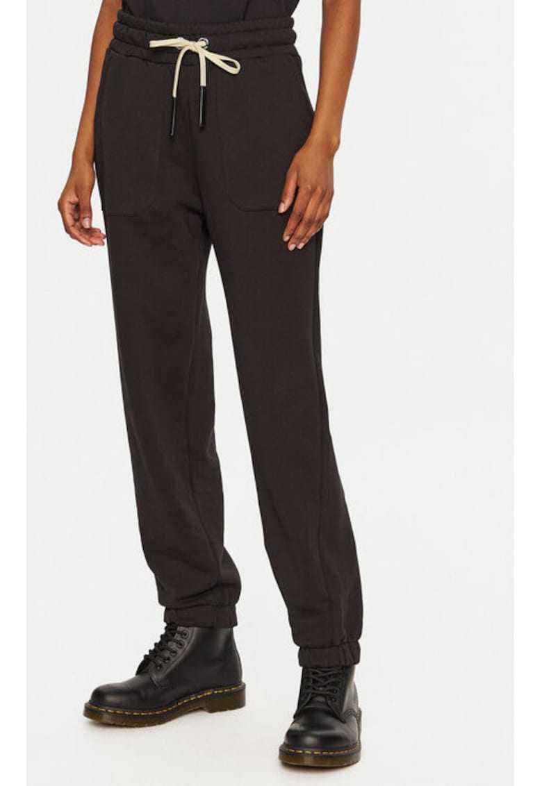 Pantaloni dama - 304565564 - Bumbac - Negru