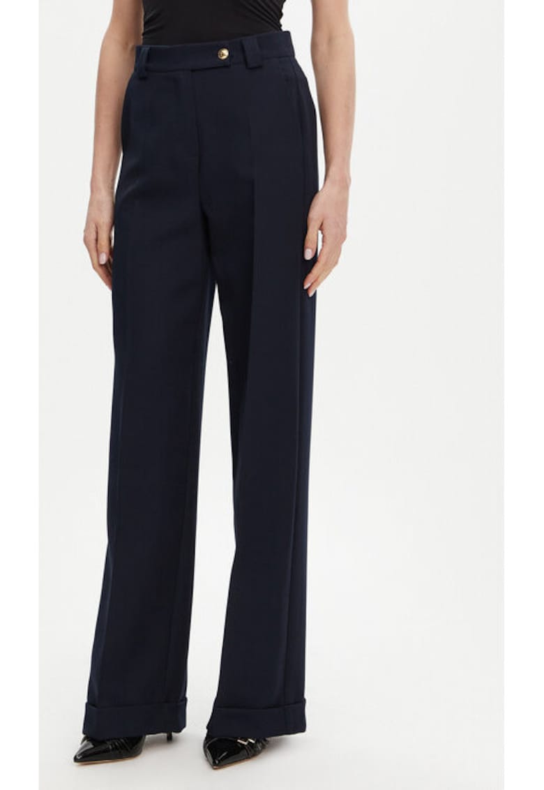 Pantaloni dama -  305406583 - Poliester - Albastru Pantaloni dama -  305406583 - Poliester - Albastru