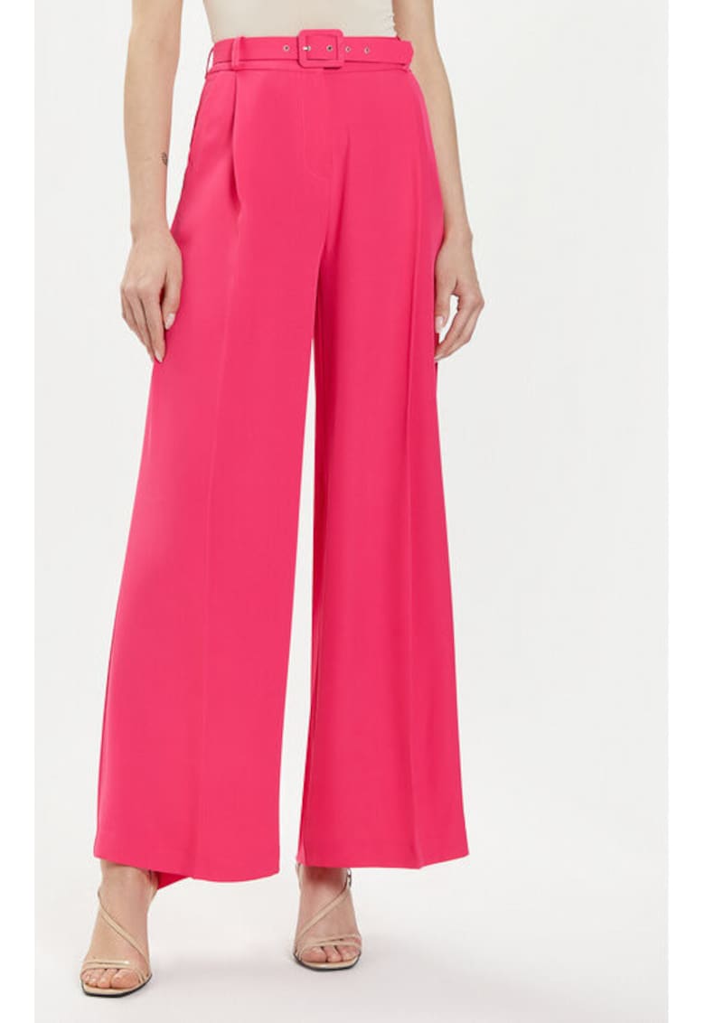 Pantaloni dama -  304111686 - Poliester - Roz Pantaloni dama -  304111686 - Poliester - Roz