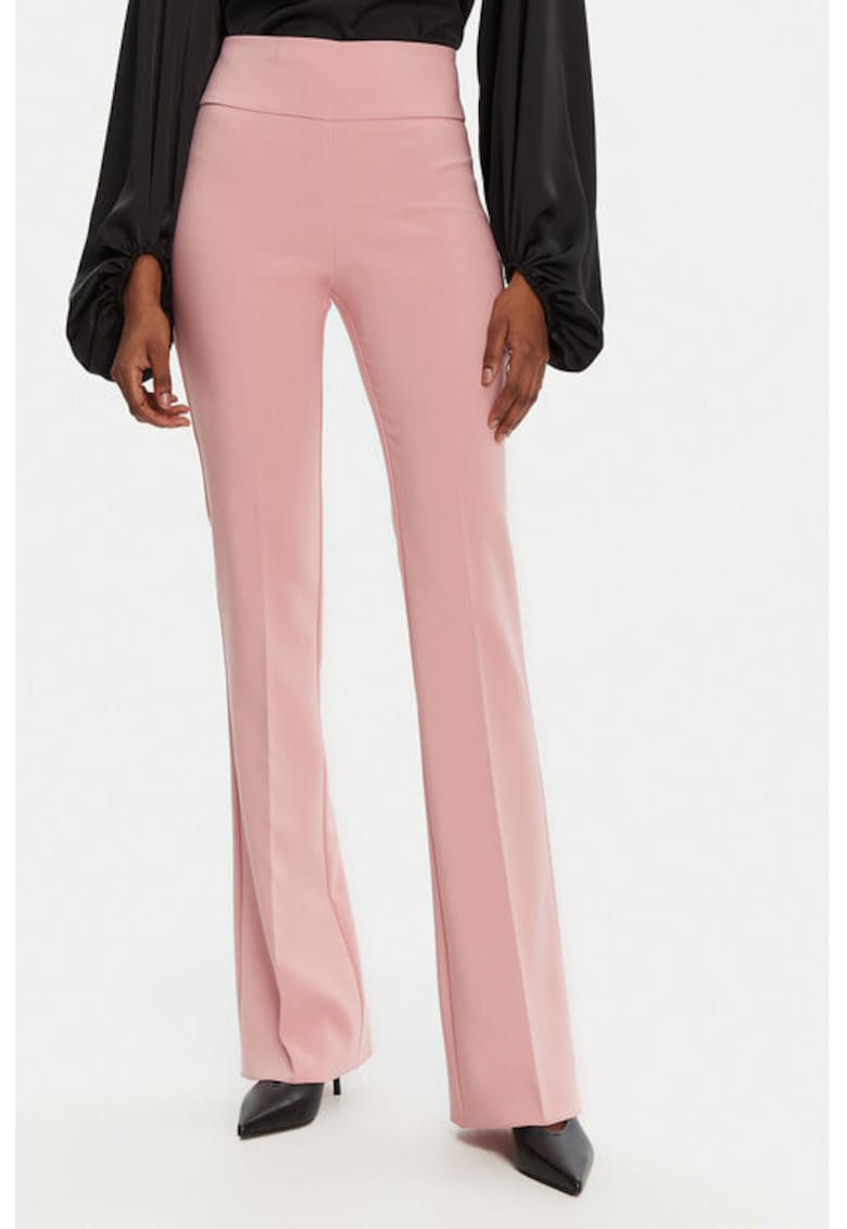 Pantaloni dama - 305266354 - Poliester - Roz - Roz