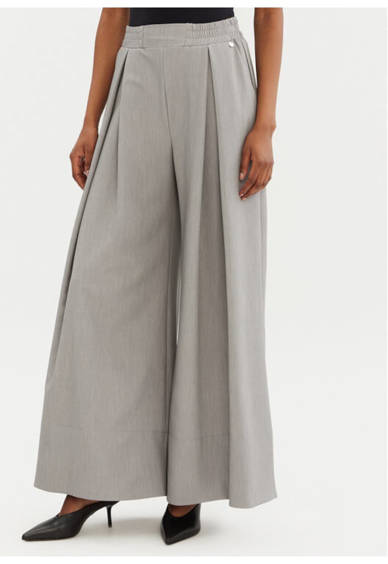 Pantaloni dama -  305265401 - Poliester/Viscoza - Gri