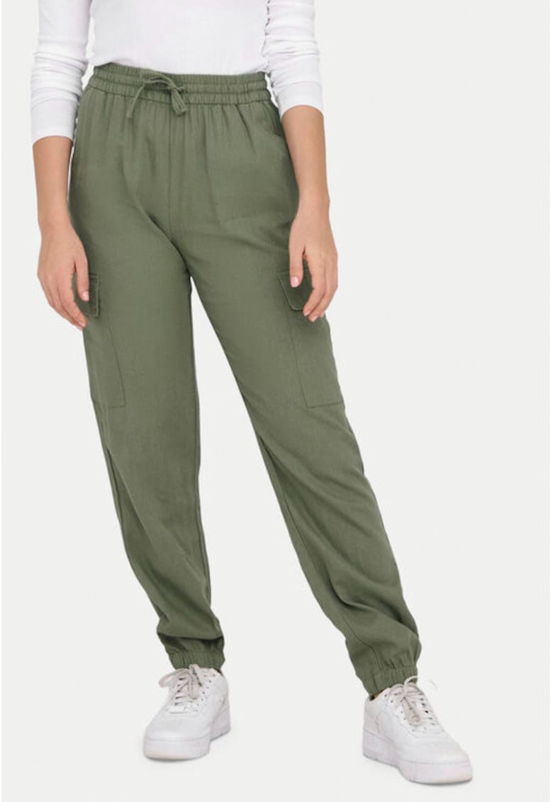 Pantaloni dama - 303323721 - In/Viscoza - Verde
