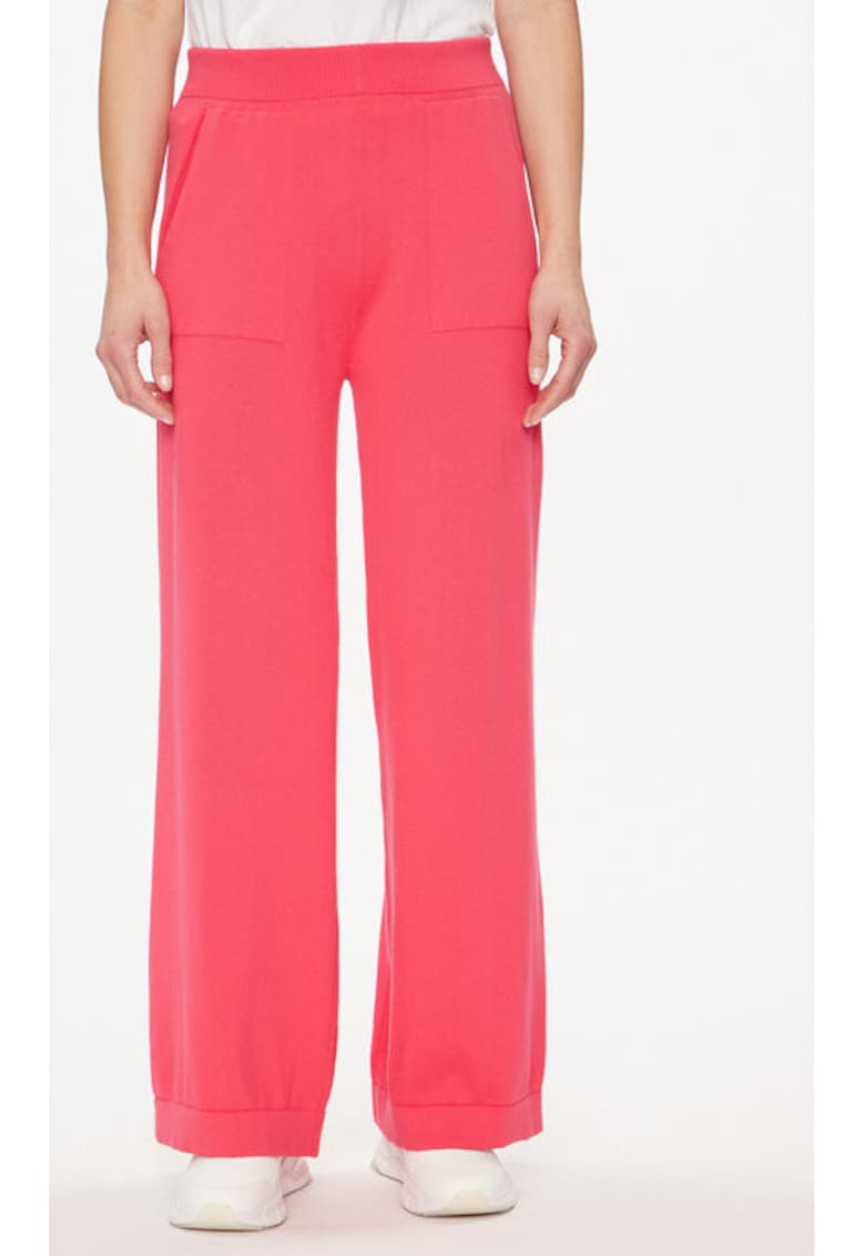 Pantaloni dama -  303813277 - Bumbac - Roz