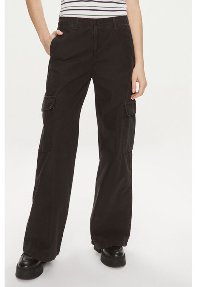 Pantaloni dama -  303866525 - Bumbac - Negru