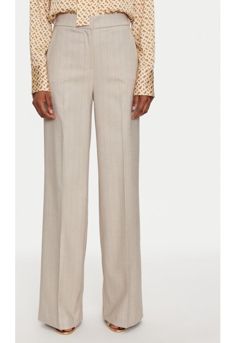 Pantaloni dama - 304864964 - Poliester/Viscoza - Bej