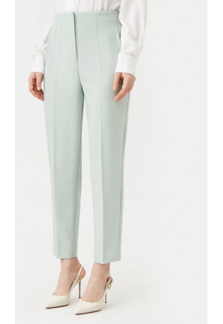 Pantaloni dama - 304783869 - Poliester reciclat/Poliester - Verde