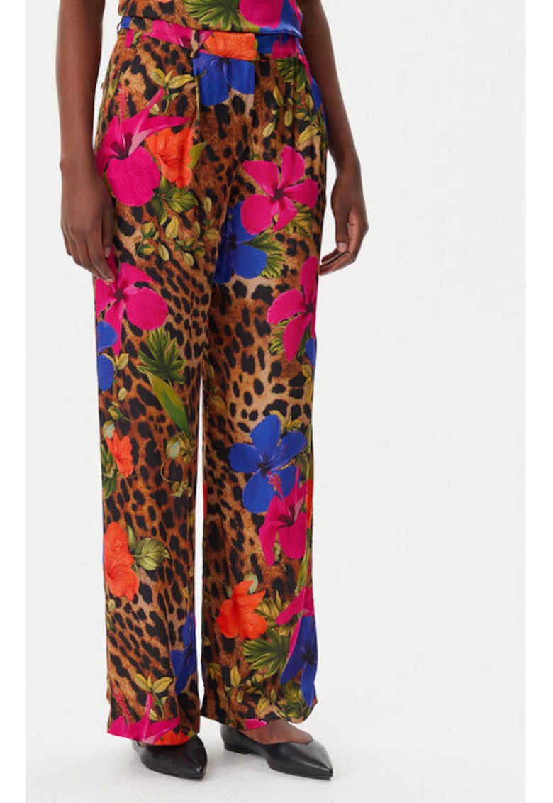 Pantaloni dama -  305350565 - Viscoza - Multicolor