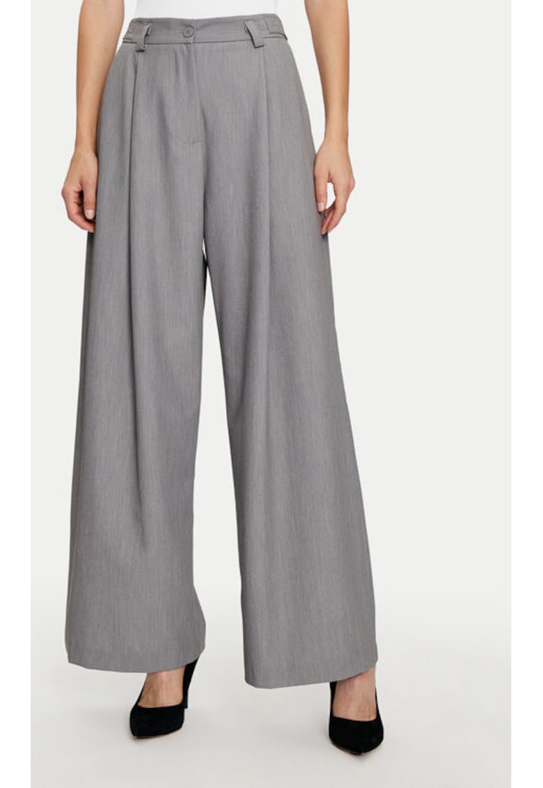 Pantaloni dama - 304857492 - Poliester/Viscoza - Gri - Gri