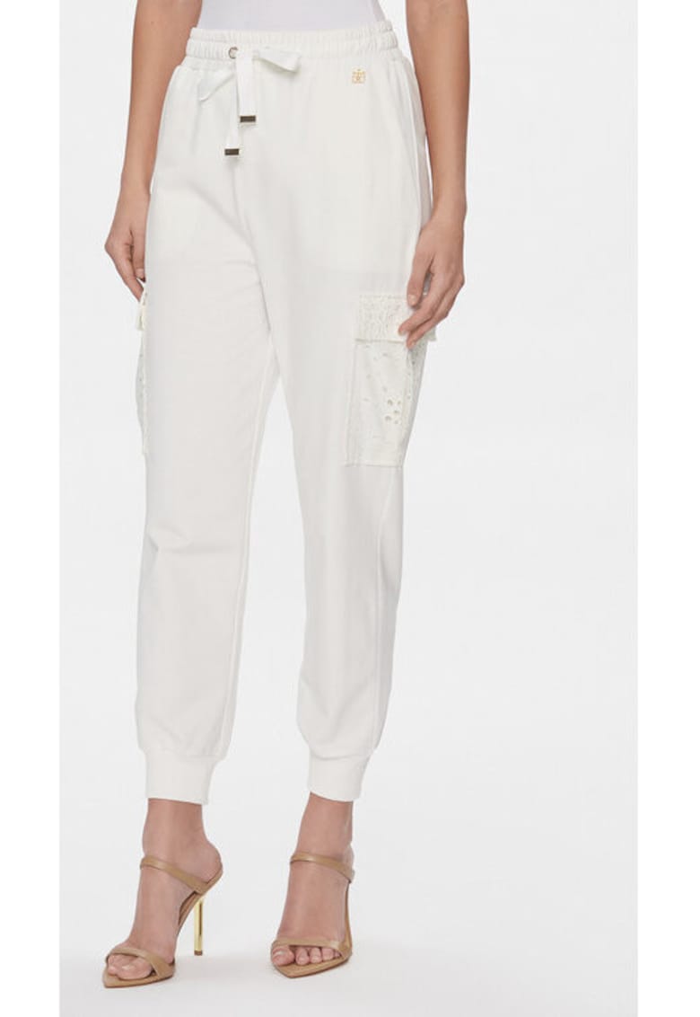 Pantaloni dama -  303688509 - Bumbac - Bej