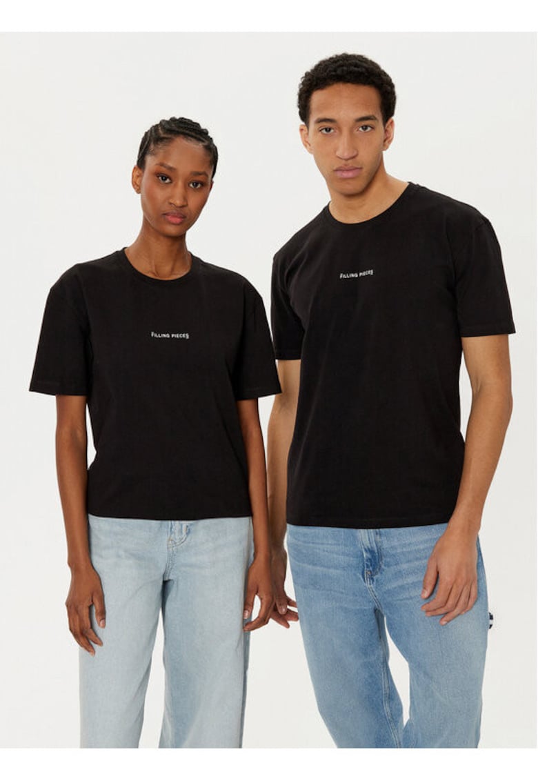 Tricou unisex - 305038562 - Bumbac organic - Negru - Negru