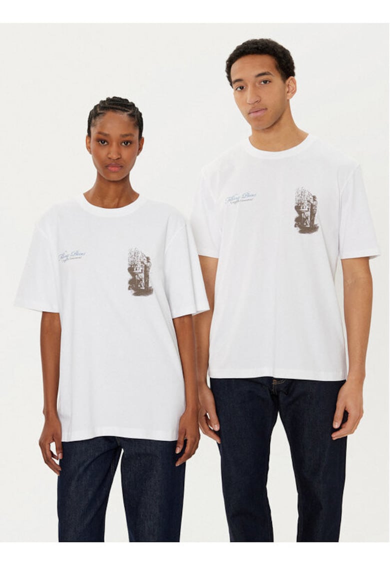 Tricou unisex - 305038647 - Bumbac organic - Alb