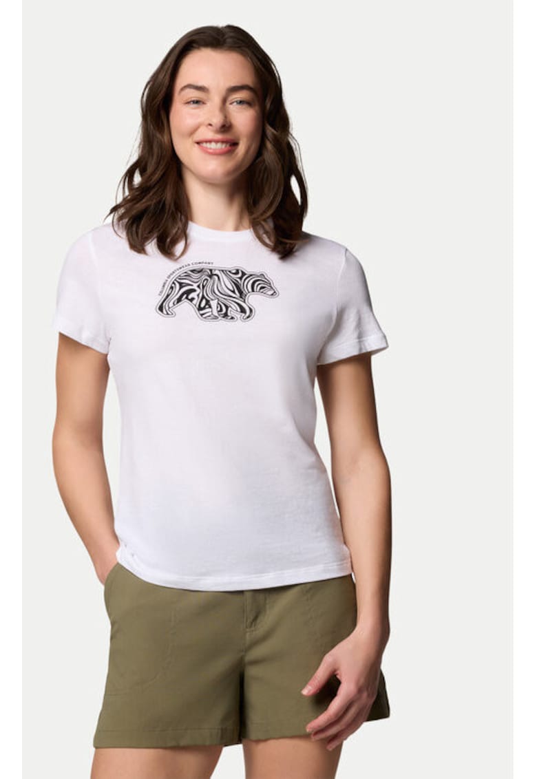 Tricou dama - 304694967 - Bumbac/Rayon - Alb - Alb