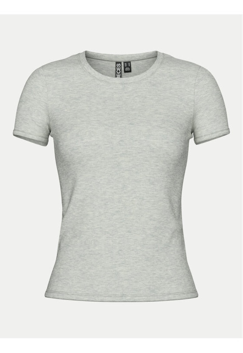 Tricou dama - 304915505 - Bumbac organic - Gri